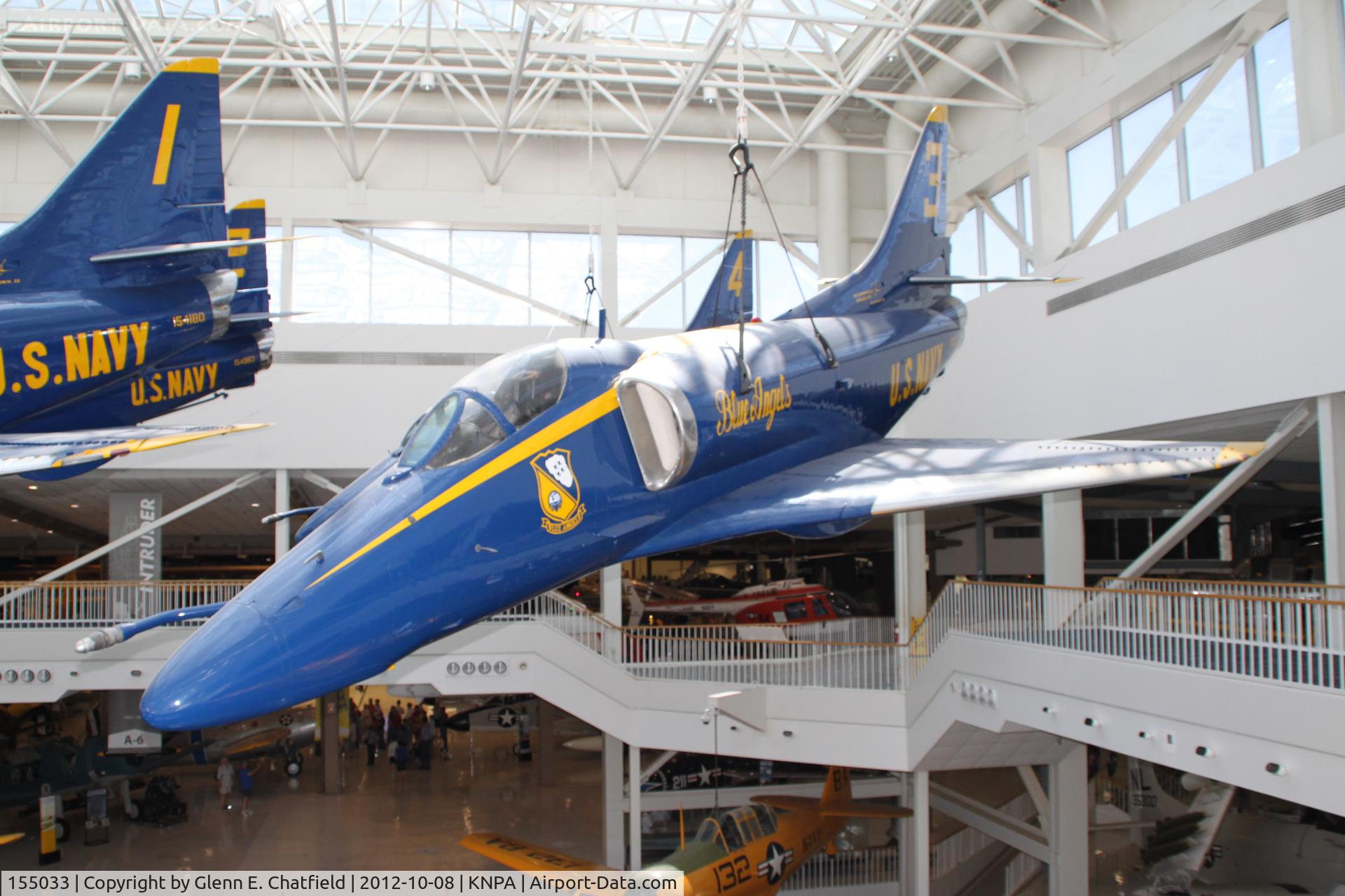 155033, Douglas A-4F Skyhawk C/N 13849, At the Naval Aviation Museum