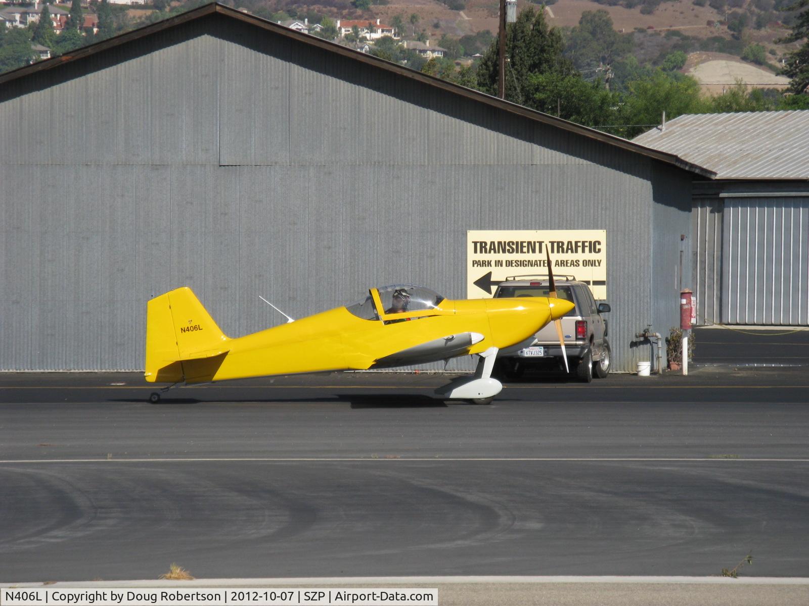 N406L, 2008 Vans RV-6 C/N 936, Provo PROVO 6, Lycoming O-320 160 Hp, Young Eagles Flight taxi to 22