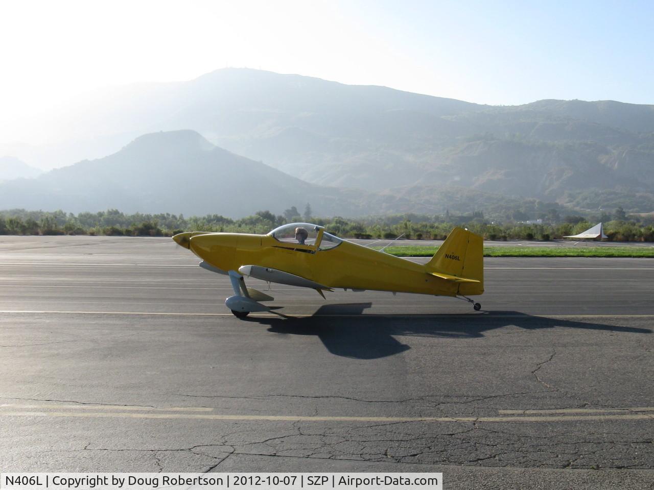 N406L, 2008 Vans RV-6 C/N 936, Provo PROVO 6, Lycoming O-320 160 Hp, taxi