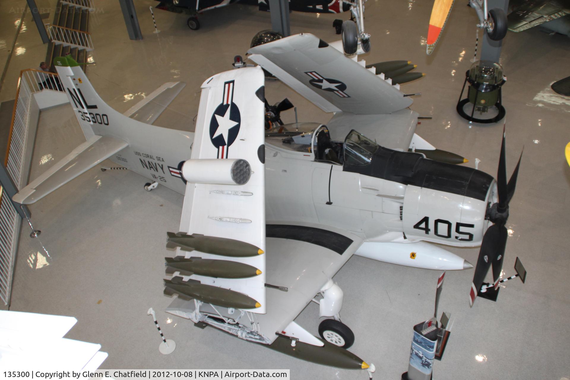 135300, Douglas A-1H Skyraider C/N 9944, At the Naval Aviation Museum