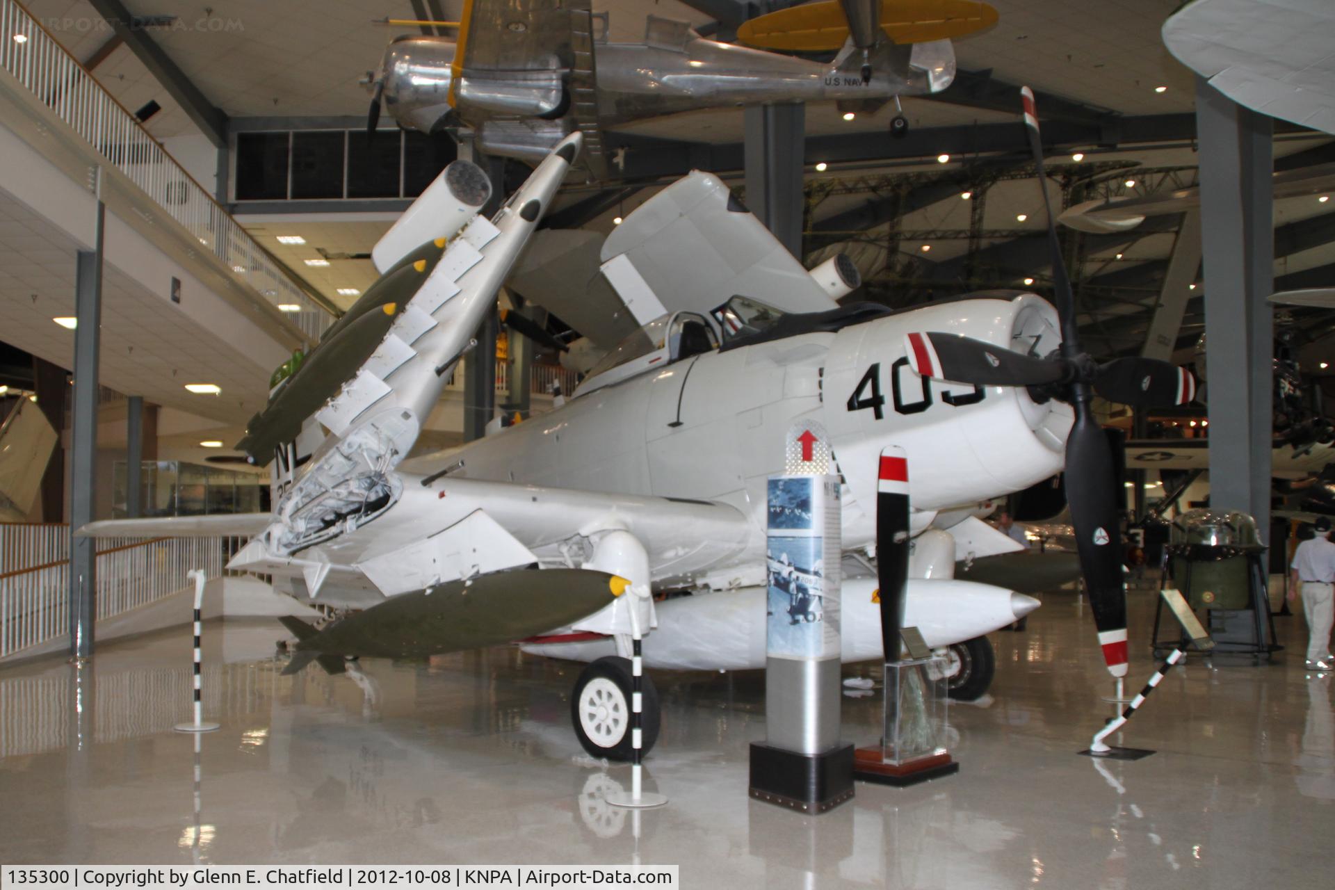 135300, Douglas A-1H Skyraider C/N 9944, At the Naval Aviation Museum