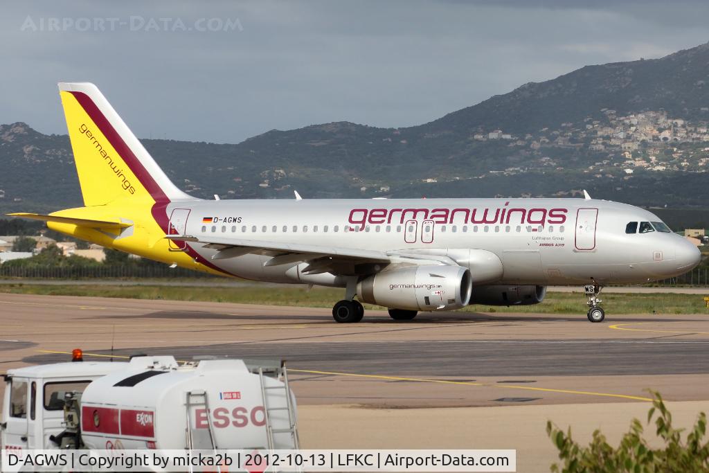D-AGWS, 2012 Airbus A319-132 C/N 4998, Taxiing for departure to Köln