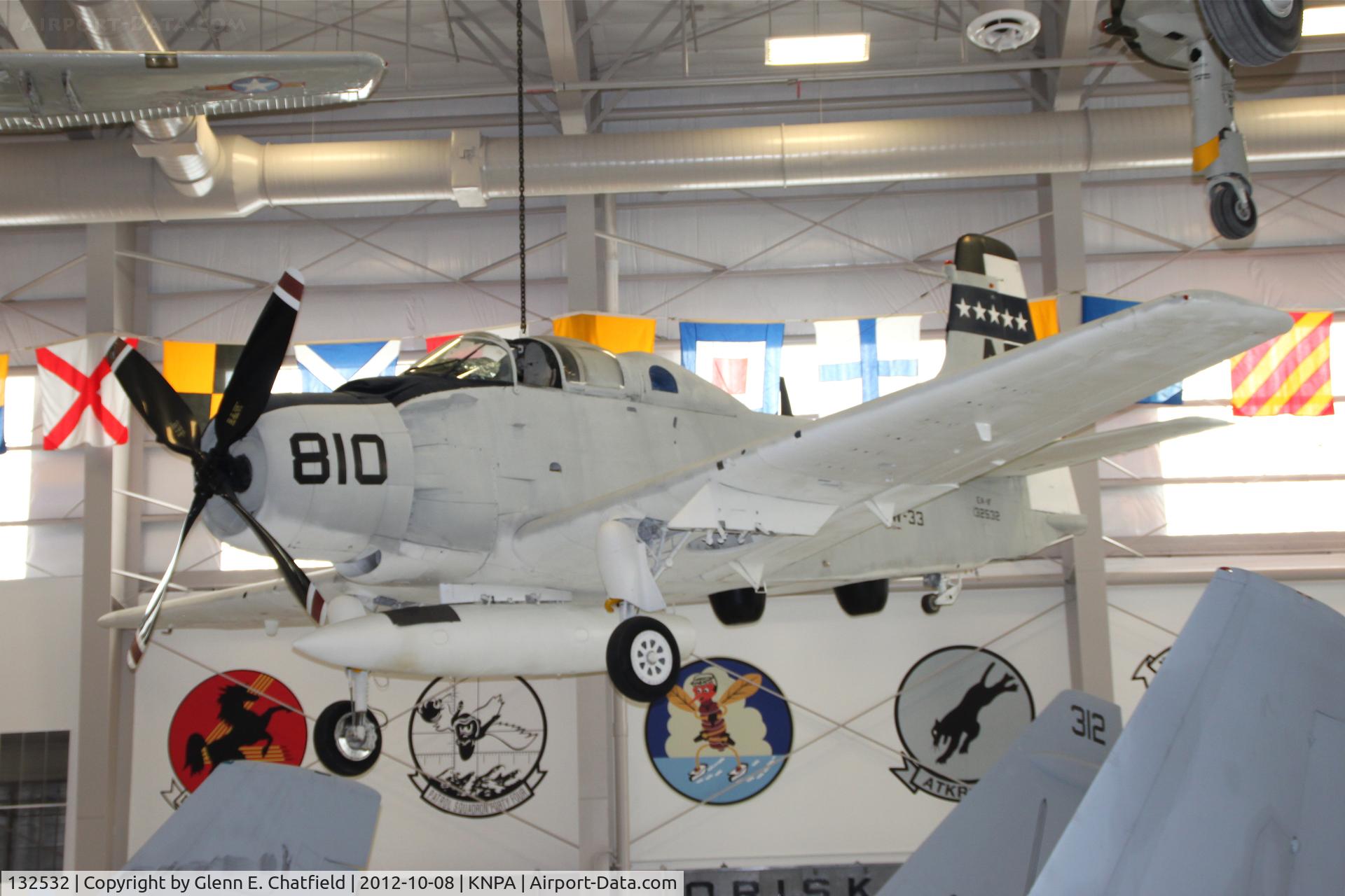 132532, Douglas A-1G Skyraider C/N 8927, At the Naval Aviation Museum