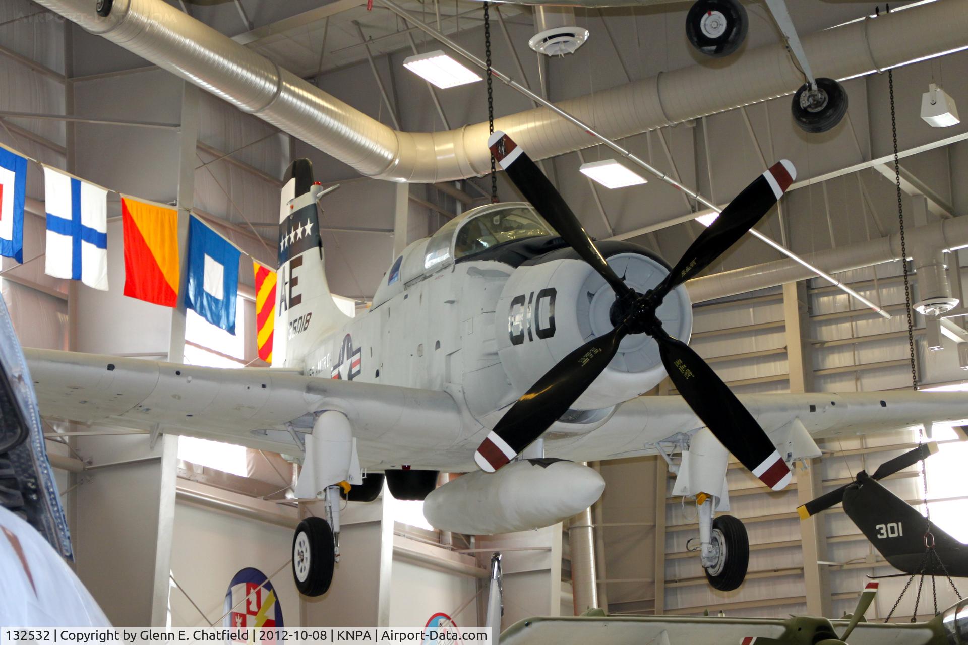 132532, Douglas A-1G Skyraider C/N 8927, At the Naval Aviation Museum