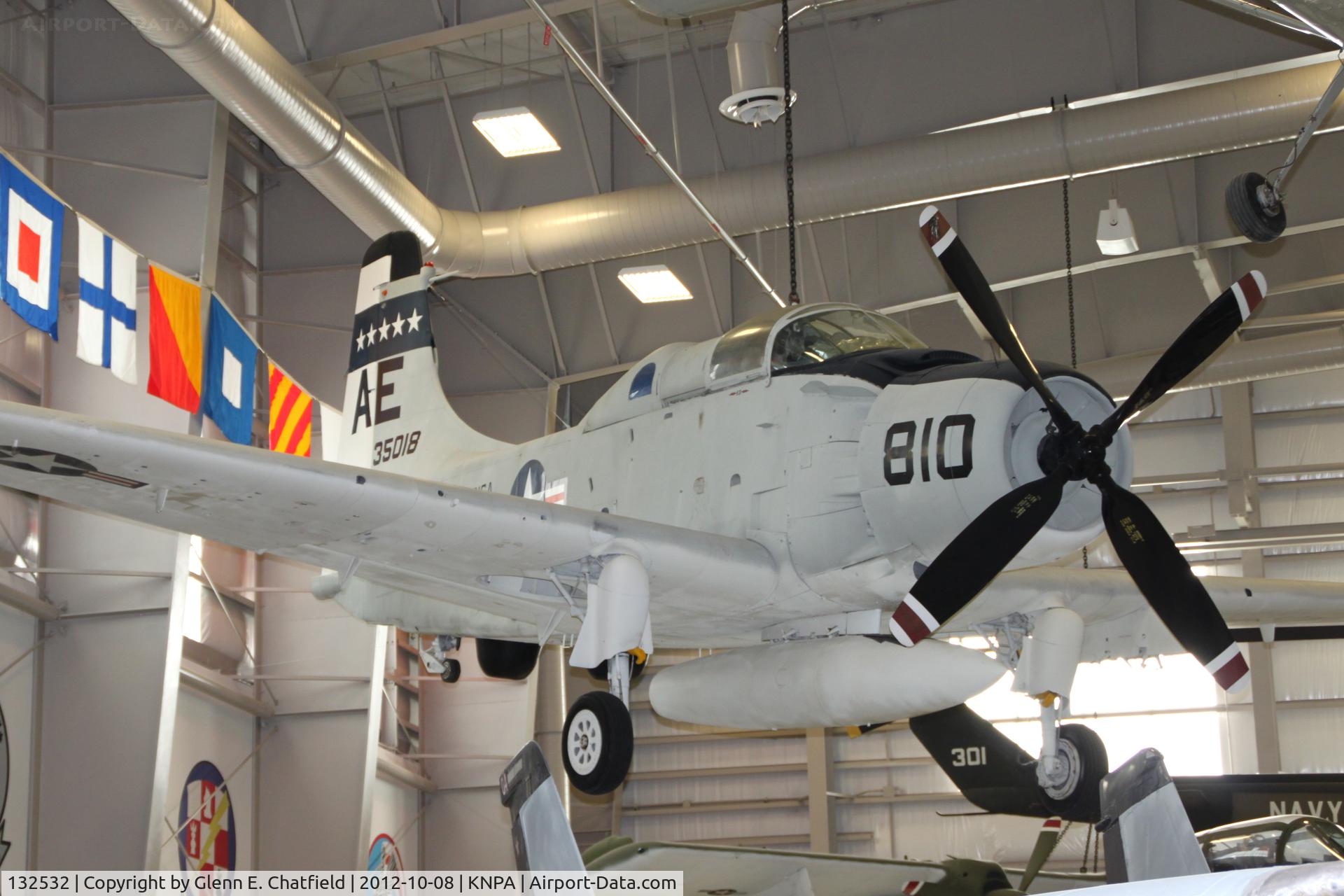 132532, Douglas A-1G Skyraider C/N 8927, At the Naval Aviation Museum