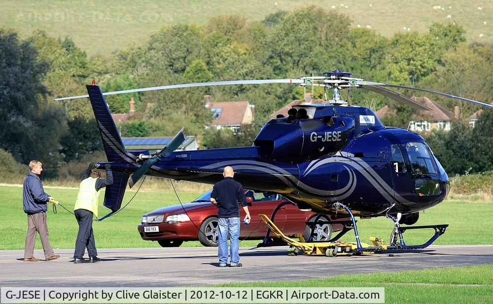G-JESE, 1990 Aerospatiale AS-355F-2 Ecureuil 2 C/N 5169, Ex: N57976 > VR-CCM > SX-HNP > G-BYKH > G-EMHH > G-JESE - Originally owned to, Alan Mann Helicopters Ltd in July 1999 as G-BYKH and currently with, Arena Aviation Ltd since August 2010 as G-JESE.