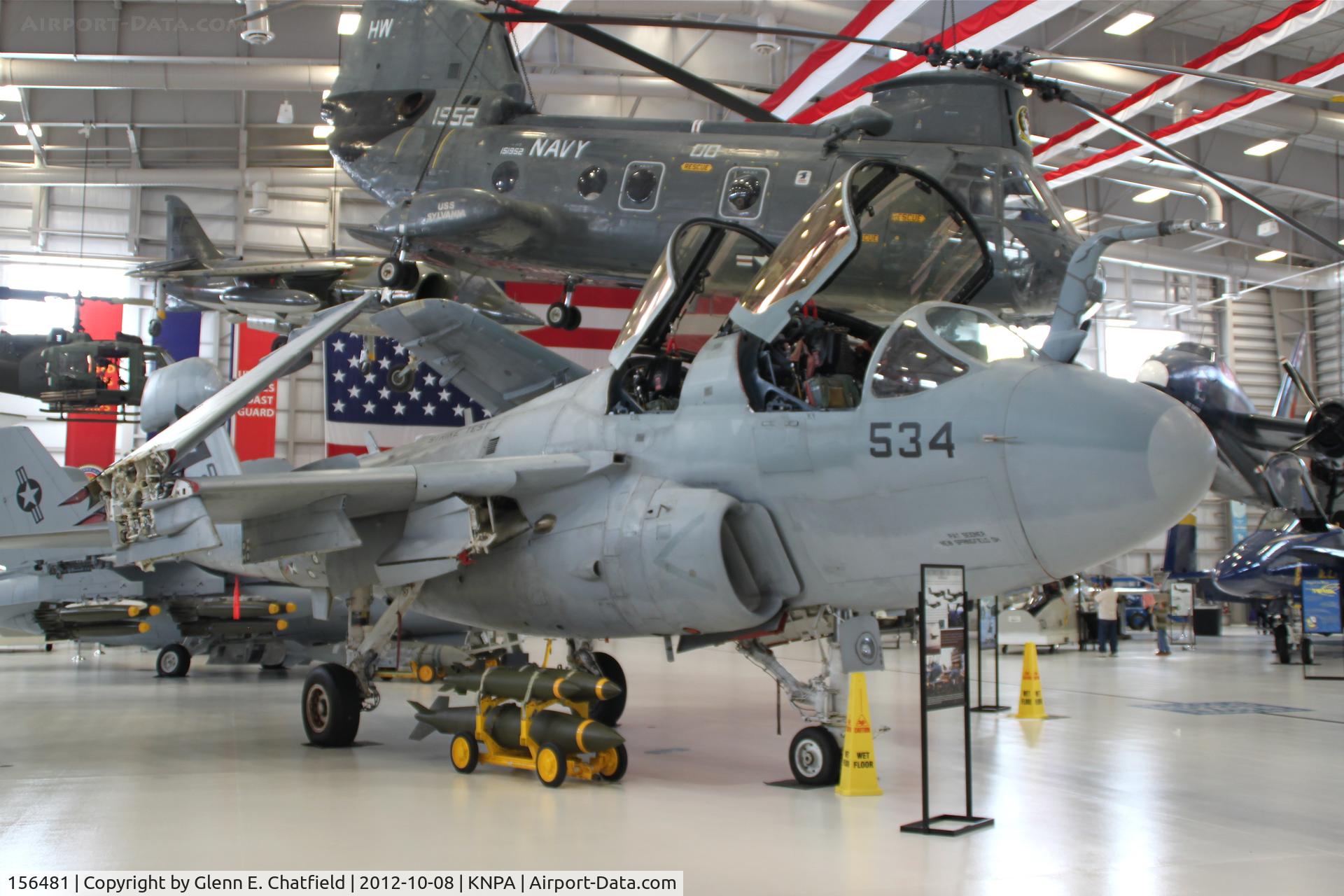 156481, Grumman EA-6B Prowler C/N P-4, At the Naval Aviation Museum