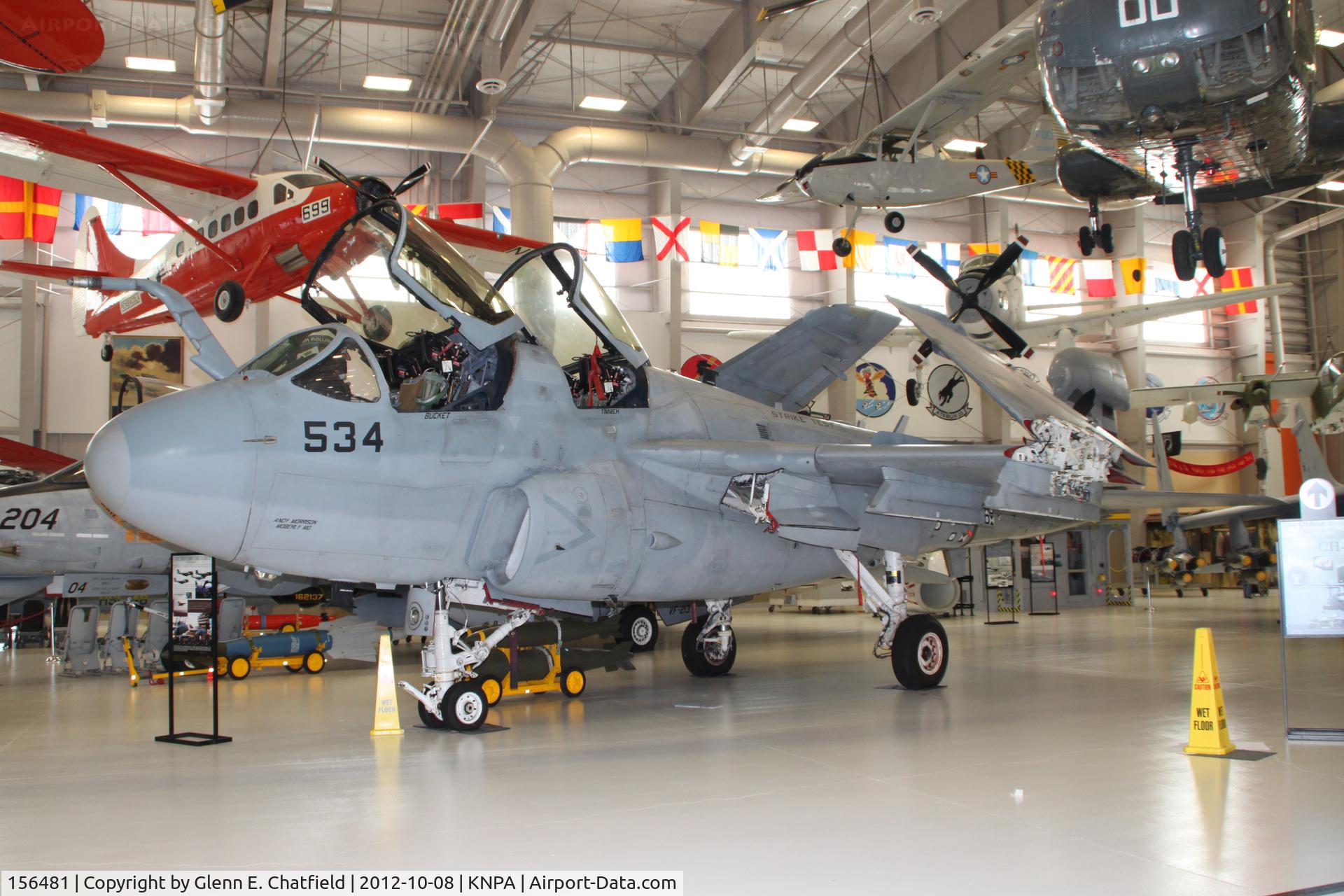156481, Grumman EA-6B Prowler C/N P-4, At the Naval Aviation Museum
