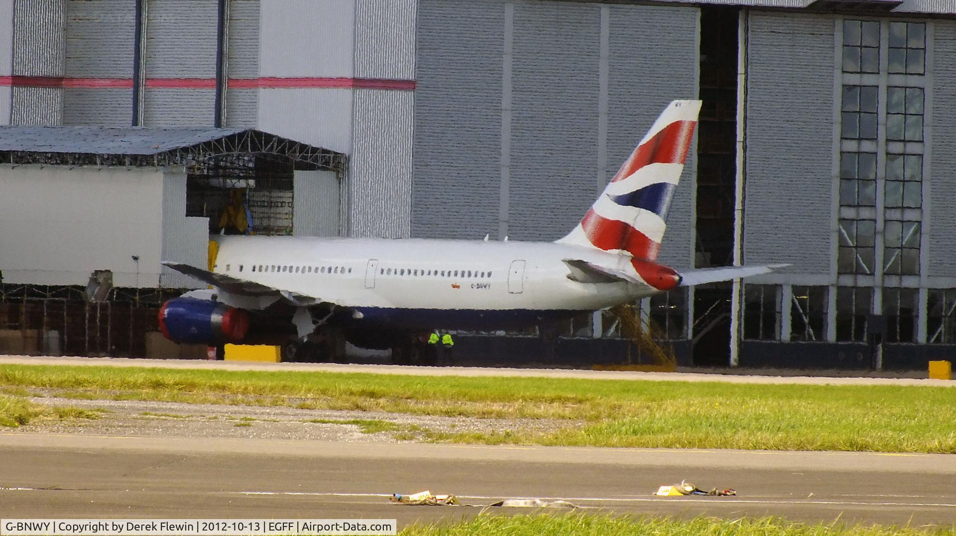 G-BNWY, 1996 Boeing 767-336 C/N 25834, Seen at the British Airways Maintenance Cardiff Facility .