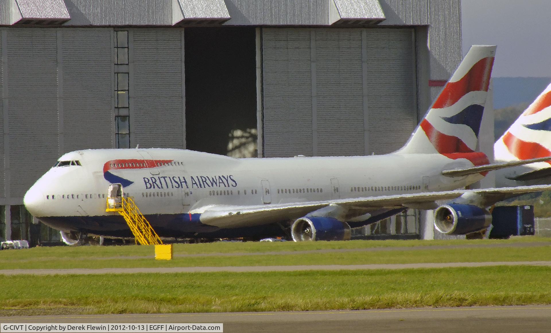 G-CIVT, 1998 Boeing 747-436 C/N 25821, Seen at the British Airways Maintenance Cardiff Facility .