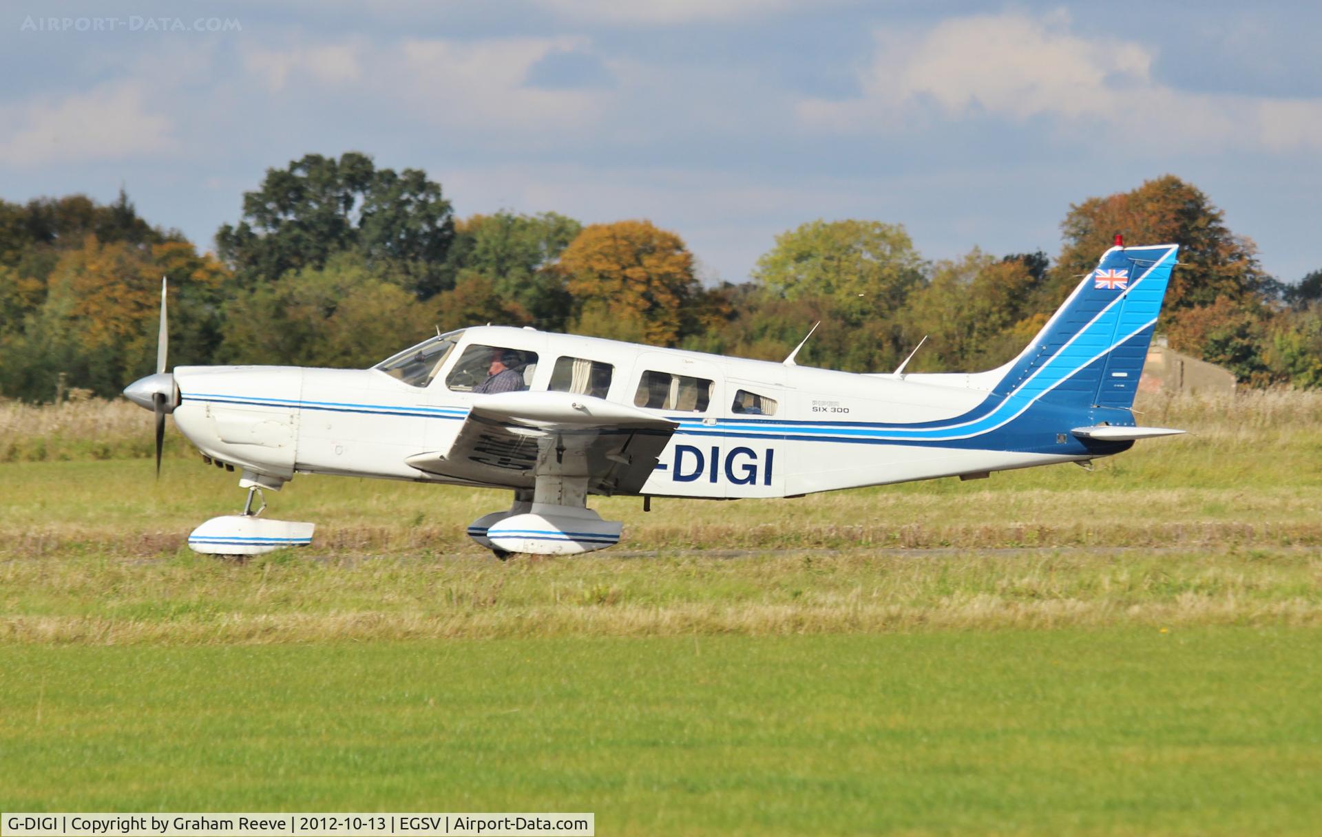 G-DIGI, 1979 Piper PA-32-300 Cherokee Six Cherokee Six C/N 32-7940224, Taking off.