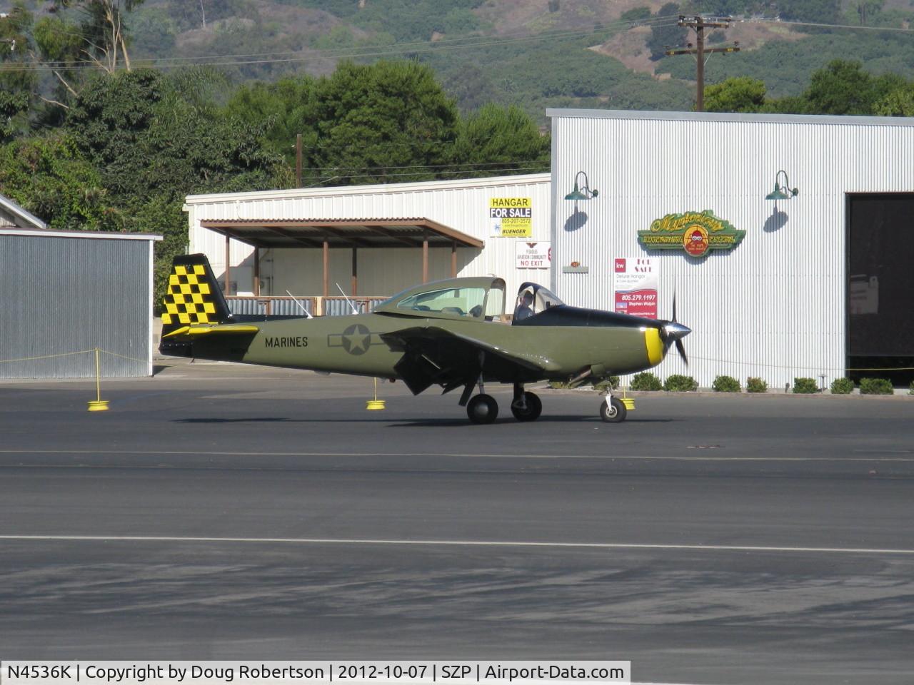 N4536K, 1948 Ryan Navion C/N NAV-4-1536, 1948 Ryan NAVION, Continental IO-520 285 Hp upgrade per STC, taxi