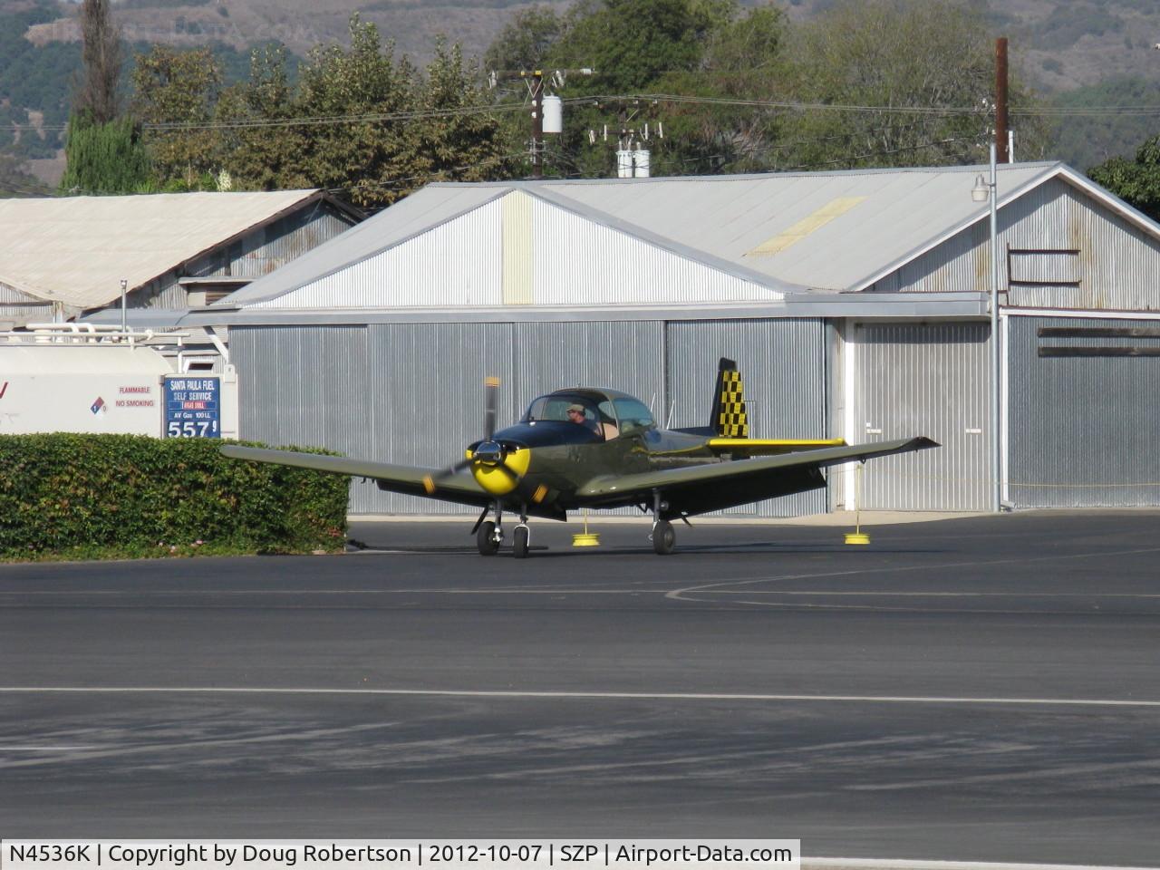 N4536K, 1948 Ryan Navion C/N NAV-4-1536, 1948 Ryan NAVION, Continental IO-520 285 Hp upgrade per STC, taxi