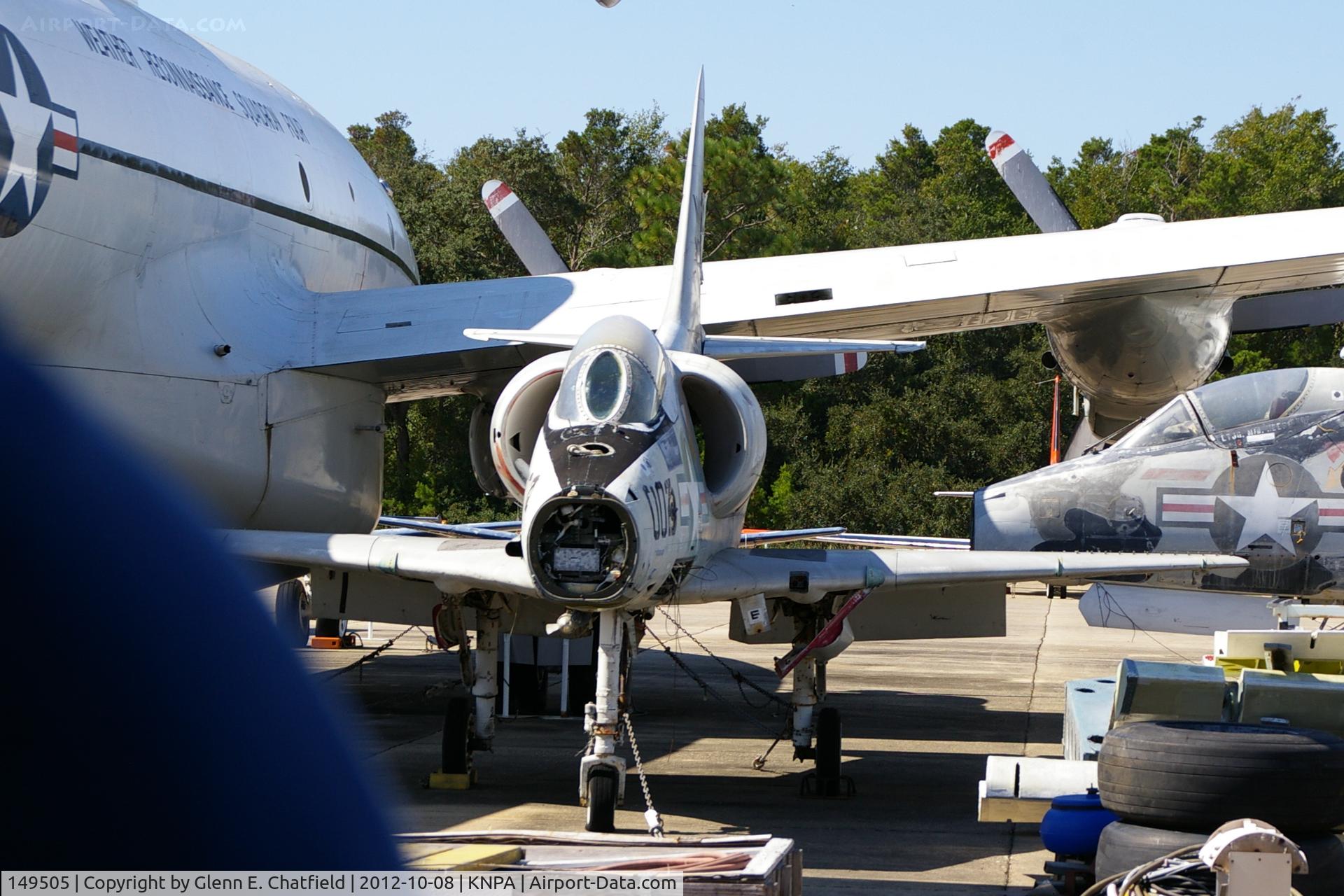 149505, Douglas A-4E Skyhawk C/N 12830, Stuffed among broken up planes