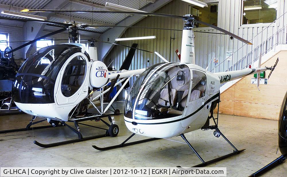 G-LHCA, 1999 Robinson R22 Beta C/N 2947, Ex: N299FA > G-LHCA - Originally owned to, Rotorcraft Ltd in October 2002 and currently with, London Helicopter Centres Ltd since January 2009.