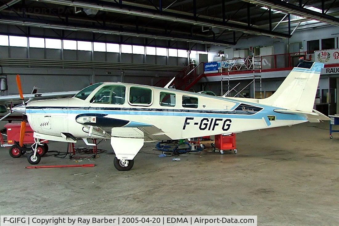 F-GIFG, Beech A36 Bonanza 36 C/N E-1814, Beech A36 Bonanza 36 [E-1814] Augsburg~D 20/04/2005