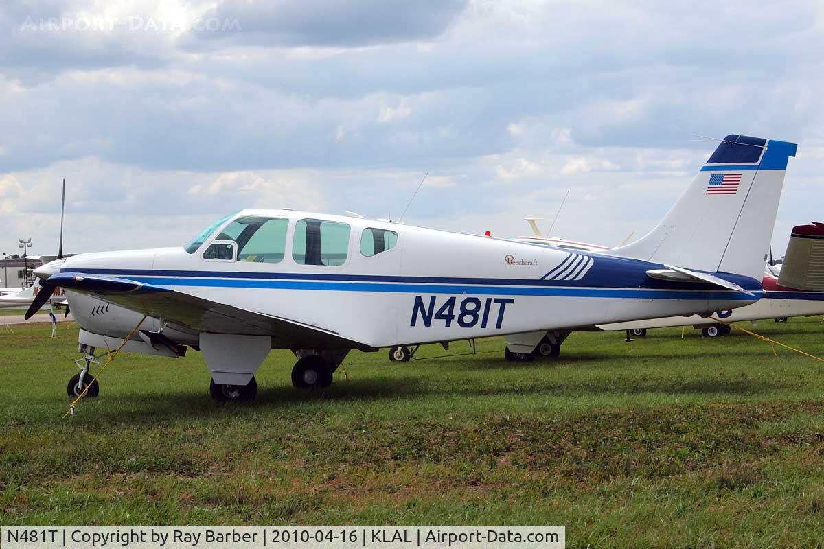 N481T, 1961 Beech 35-A33 Debonair C/N CD-310, Beech A33 Debonair [CD-310] Lakeland-Linder~N 16/04/2010