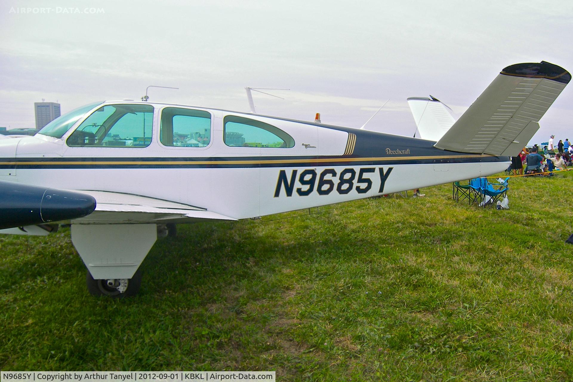N9685Y, 1963 Beech P35 Bonanza C/N D-7107, @ the 2012 Cleveland National Air Show