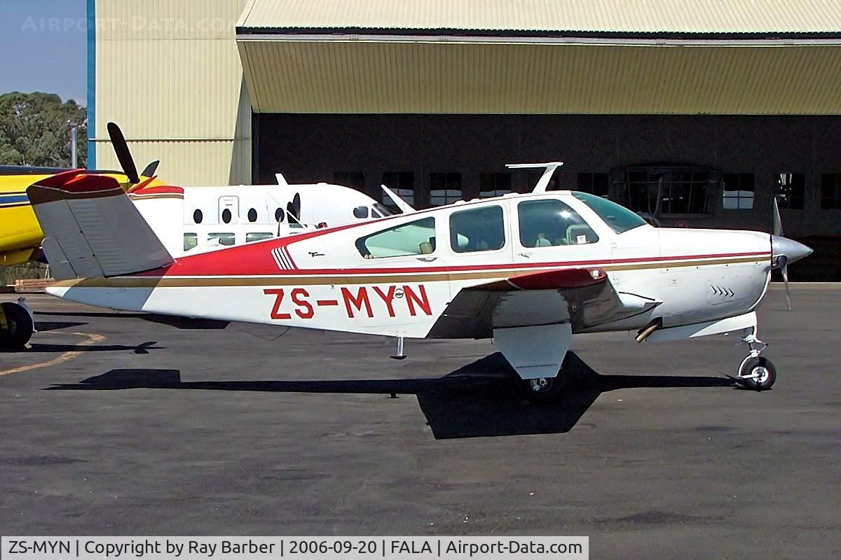 ZS-MYN, Beechcraft V35A Bonanza C/N D8978, Beech V35A Bonanza [D-8978] Lanseria~ZS 20/09/2006