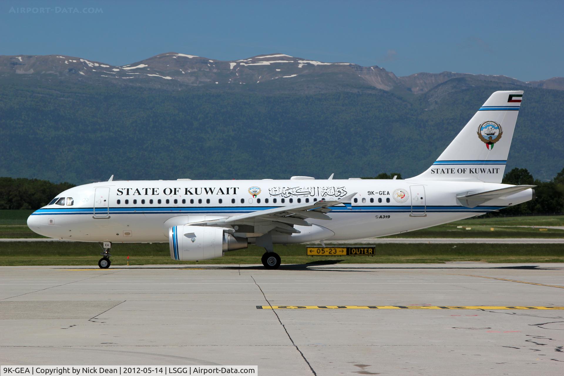 9K-GEA, 2009 Airbus ACJ319 (A319-115/CJ) C/N 3957, LSGG/GVA EBACE 2012