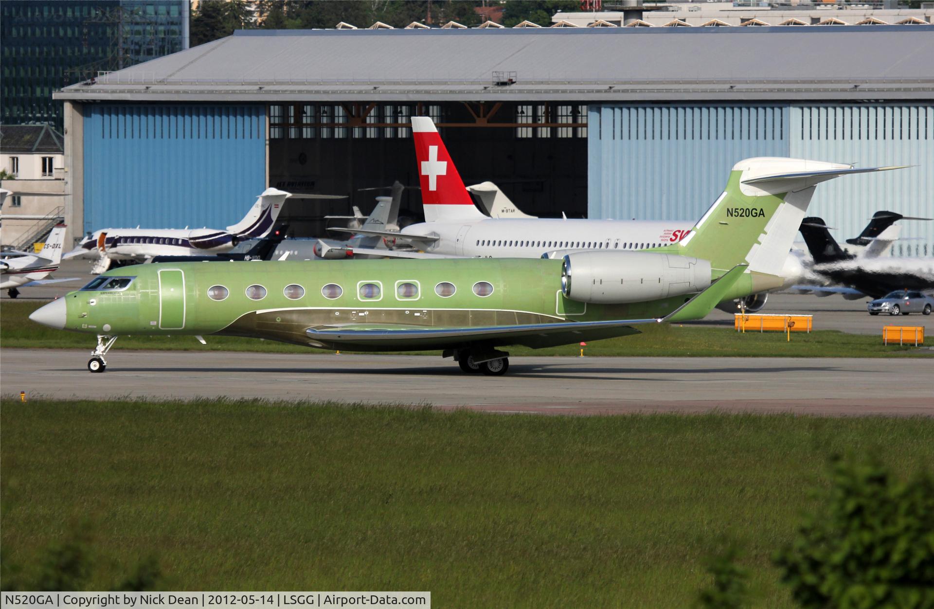 N520GA, Gulfstream Aerospace G-VI C/N 6020, LSGG/GVA EBACE 2012