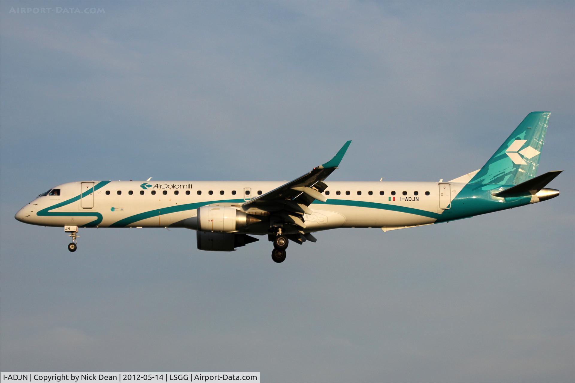 I-ADJN, 2009 Embraer 195LR (ERJ-190-200LR) C/N 19000270, LSGG/GVA EBACE 2012