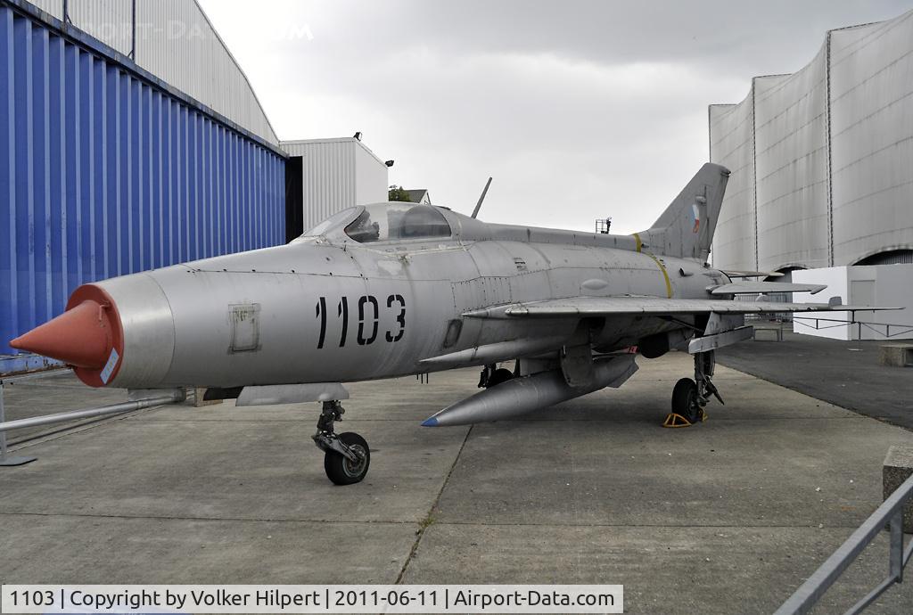 1103, Mikoyan-Gurevich MiG-21F-13 C/N 161103, at Le Bourget