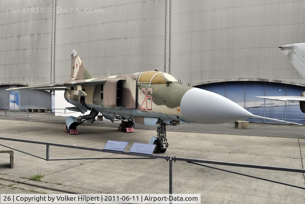 26, 1982 Mikoyan-Gurevich MiG-23ML C/N 0390324028, at Le Bourget