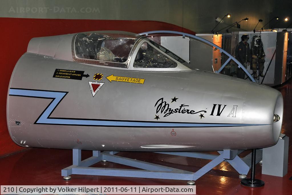 210, Dassault Mystere IVA C/N 210, at Le Bourget