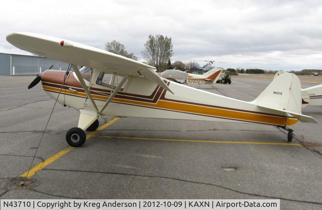 N43710, 1946 Taylorcraft BC12-D C/N 7369, Taylorcraft BC12-D on the line.