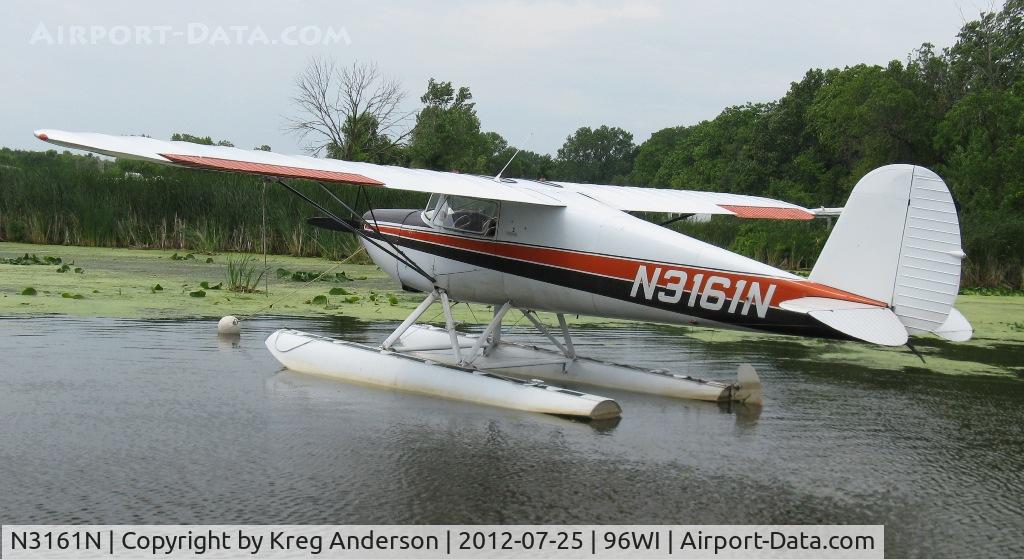 N3161N, 1947 Cessna 120 C/N 13419, EAA AirVenture 2012 Seaplane Base