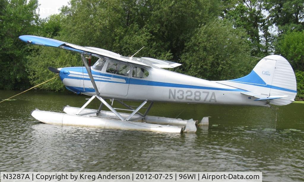 N3287A, 1953 Cessna 170B C/N 25931, EAA AirVenture 2012 Seaplane Base