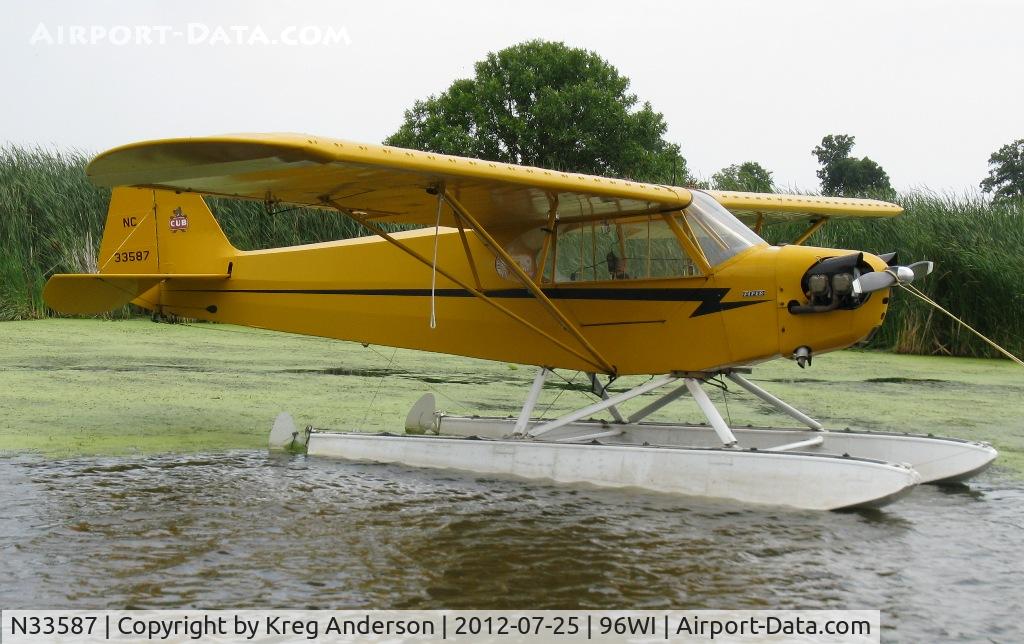 N33587, 1945 Piper J3C-65 Cub Cub C/N 14064, EAA AirVenture 2012 Seaplane Base