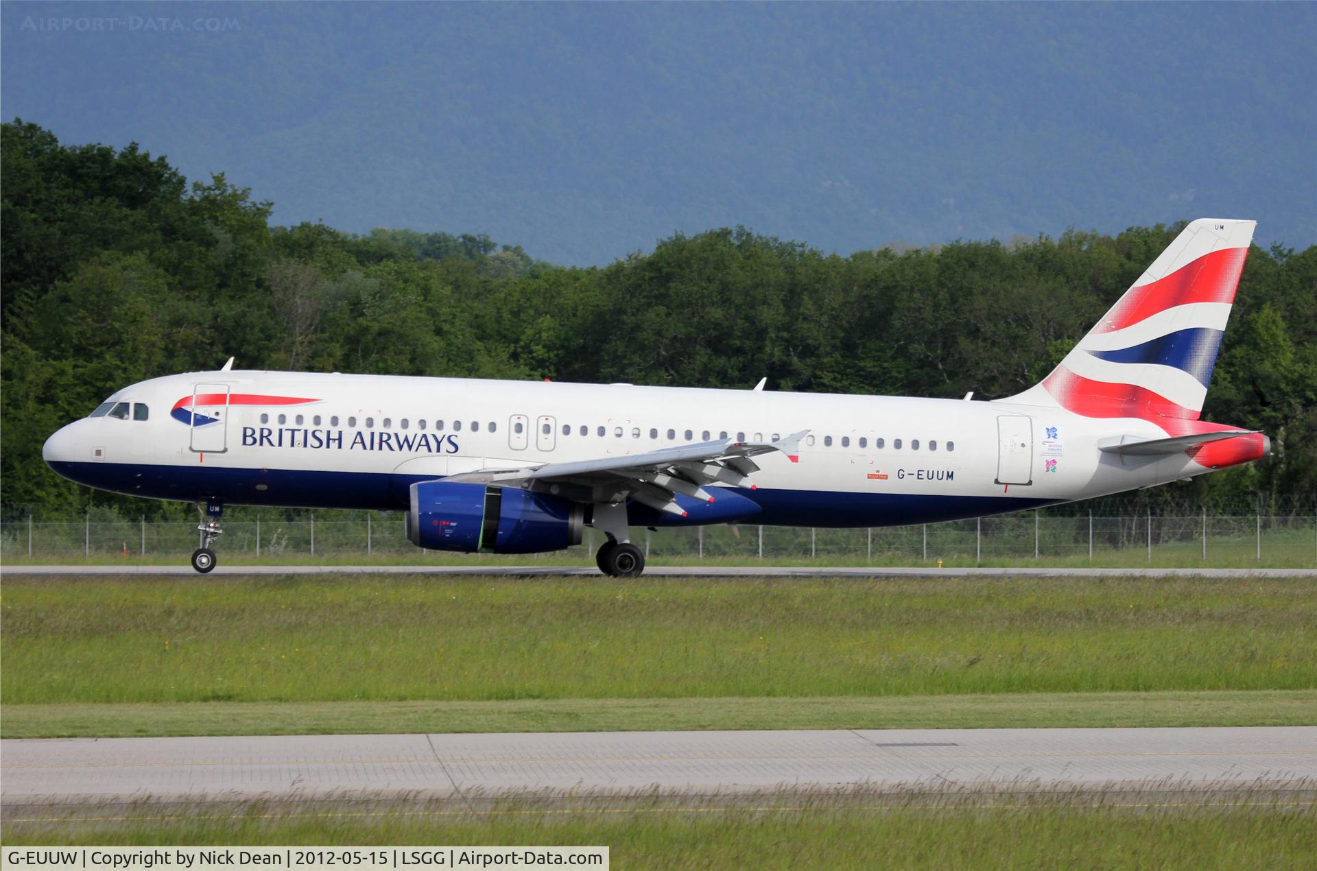 G-EUUW, 2008 Airbus A320-232 C/N 3499, LSGG/GVA EBACE 2012