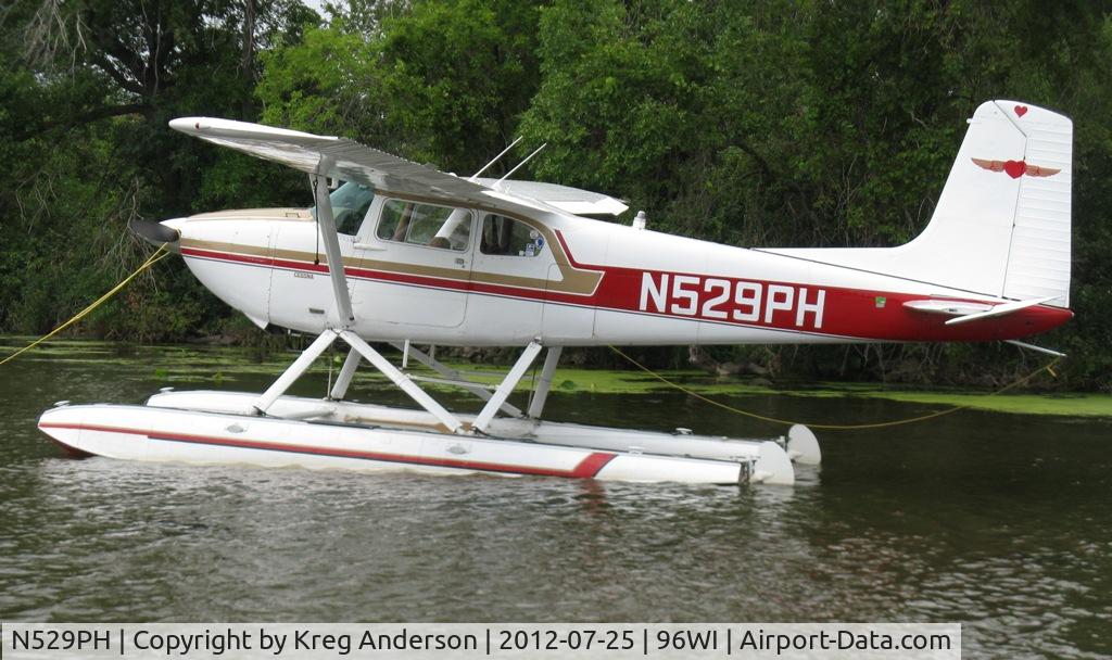 N529PH, 1955 Cessna 180 C/N 31324, EAA AirVenture 2012 Seaplane Base