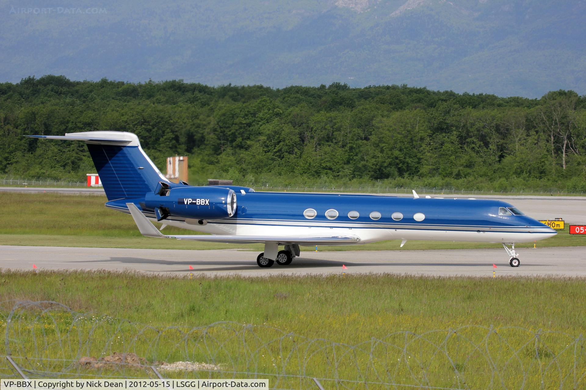VP-BBX, Gulfstream Aerospace G-V Gulfstream V C/N 622, LSGG/GVA EBACE 2012
