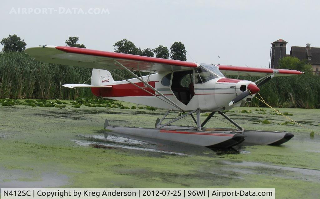 N412SC, 1946 Piper PA-12 Super Cruiser C/N 12-868, EAA AirVenture 2012 Seaplane Base
