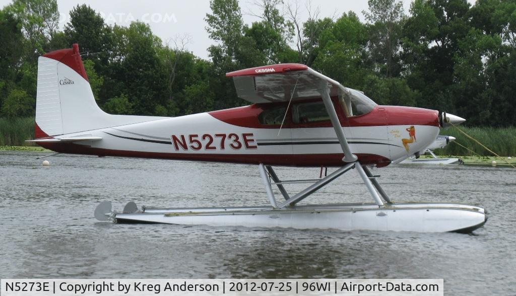 N5273E, 1959 Cessna 180B C/N 50573, EAA AirVenture 2012 Seaplane Base