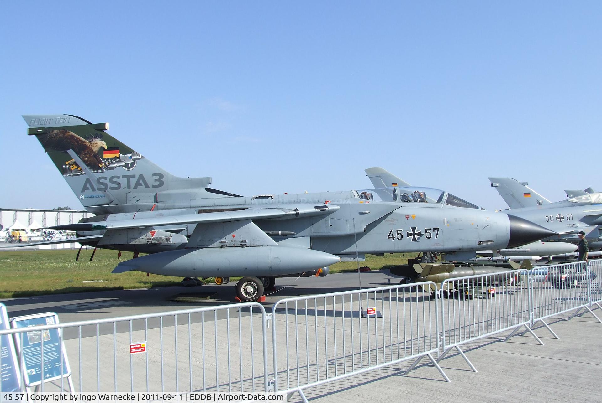 45 57, 1987 Panavia Tornado IDS C/N 648/GS205/4257, Panavia Tornado IDS of the Luftwaffe (German air force) at the ILA 2012, Berlin