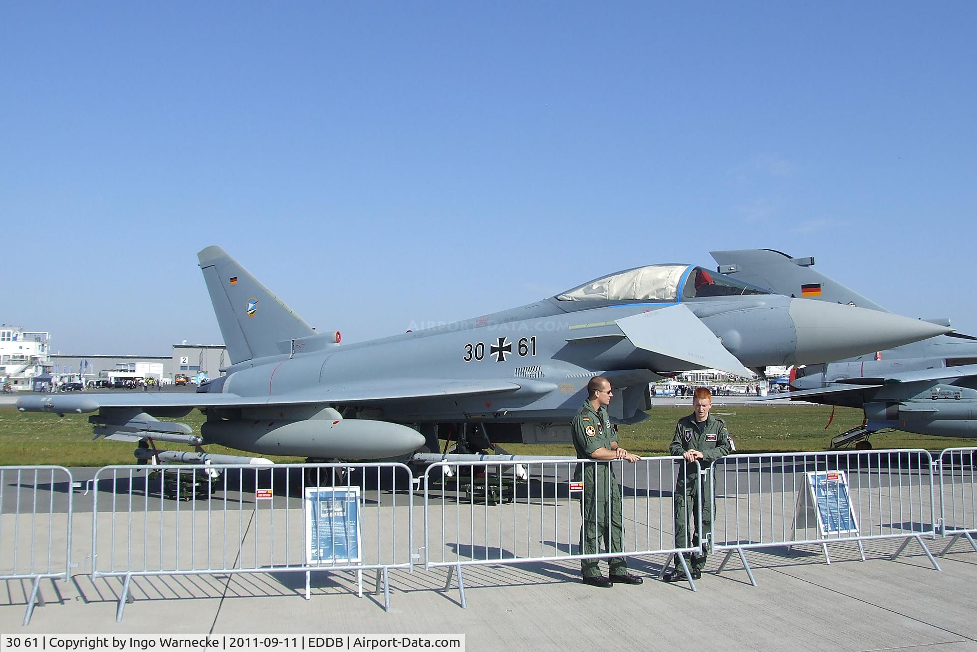 30 61, Eurofighter EF-2000 Typhoon S C/N GS044, Eurofighter EF2000 of the Luftwaffe (German air force) at the ILA 2012, Berlin