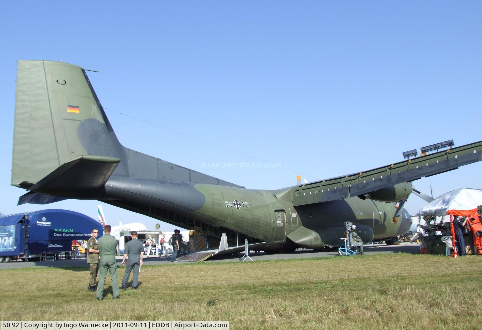 50 92, Transall C-160D C/N D129, Transall C-160D of the Luftwaffe (German air force) at the ILA 2012, Berlin