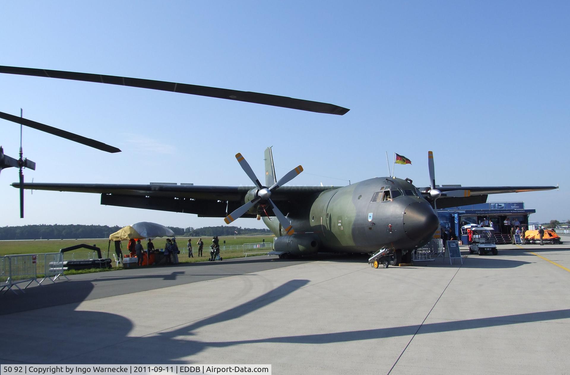 50 92, Transall C-160D C/N D129, Transall C-160D of the Luftwaffe (German air force) at the ILA 2012, Berlin