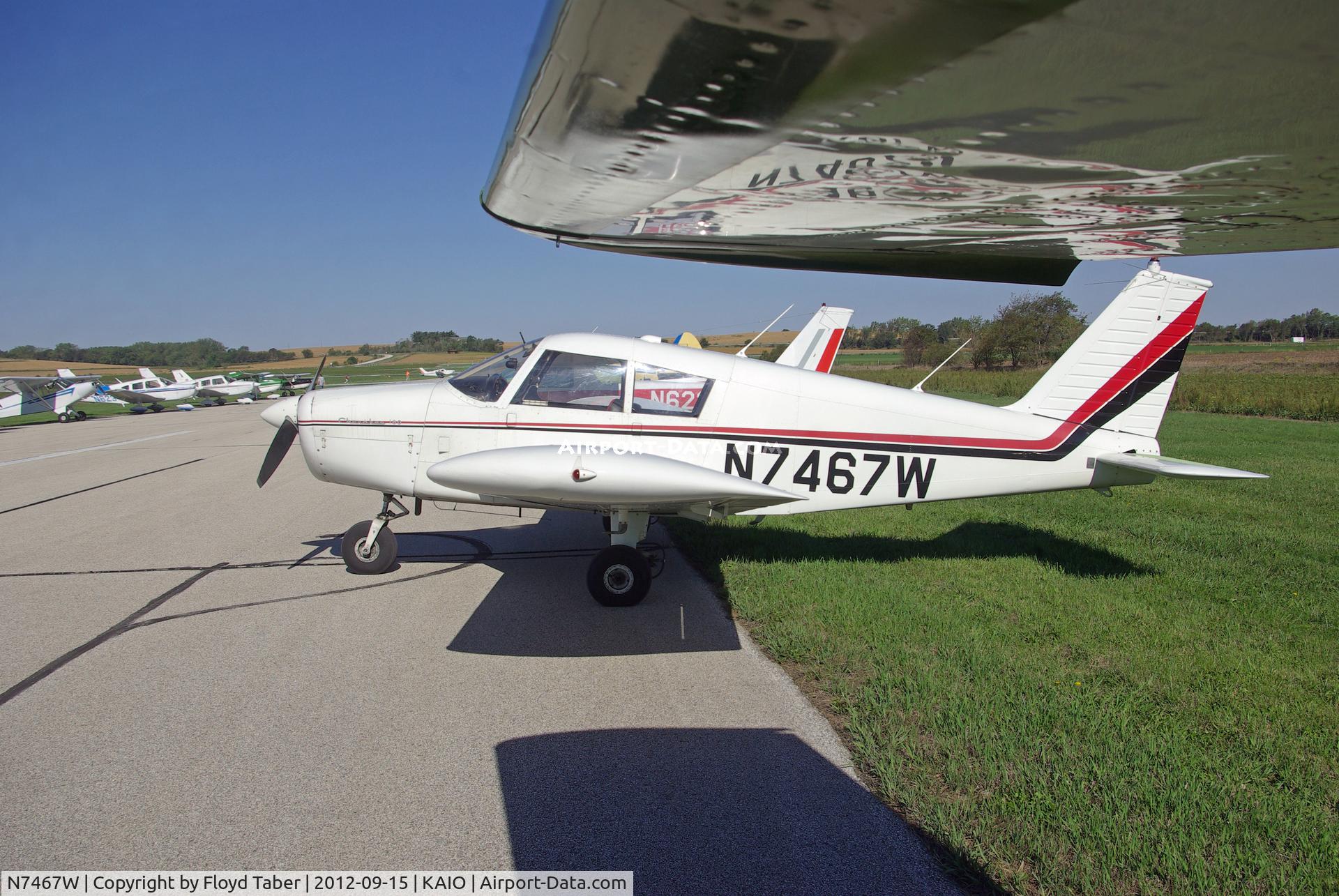 N7467W, 1963 Piper PA-28-180 Cherokee C/N 28-1370, Fly Iowa 2012 Attendee
