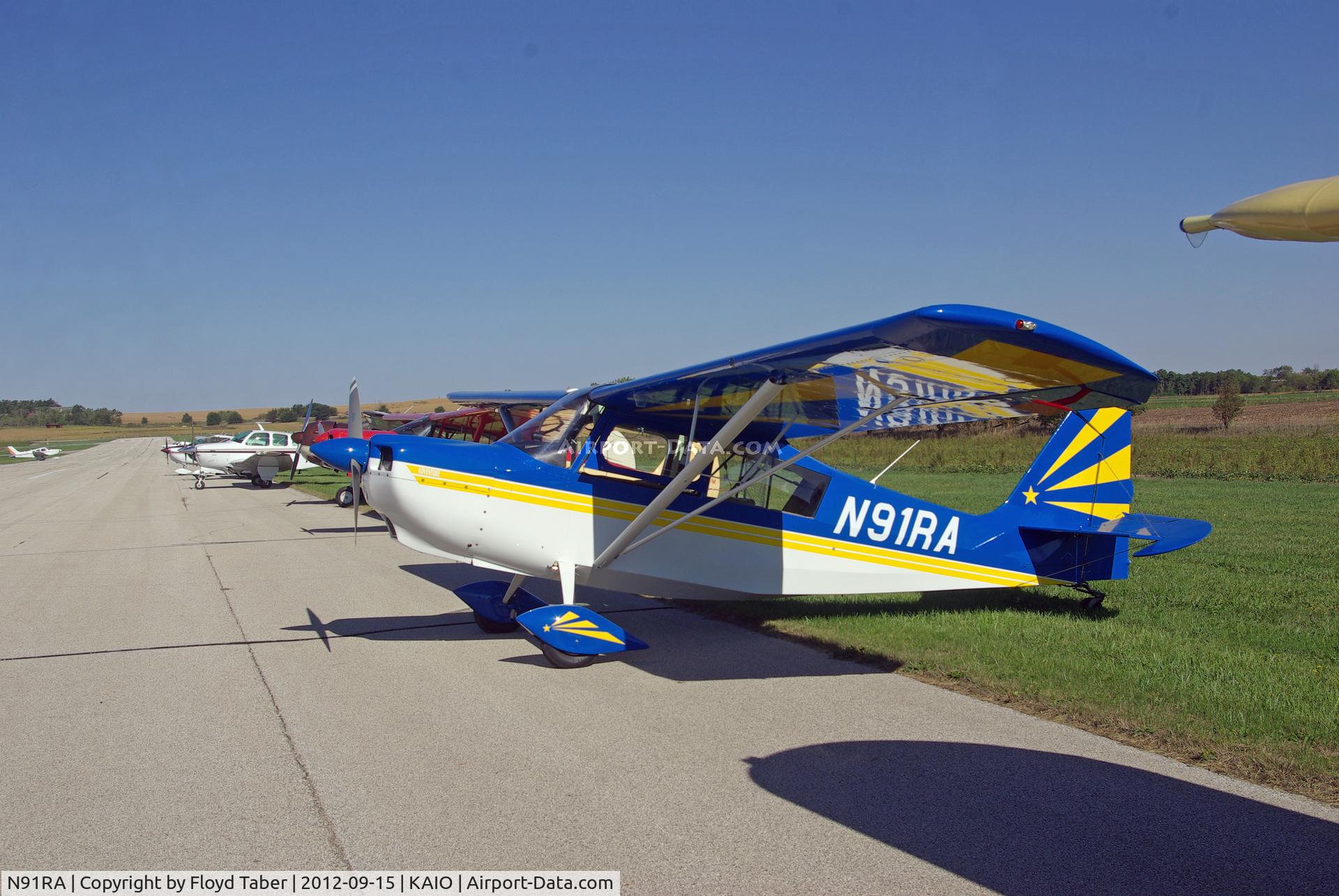 N91RA, 2003 American Champion 7GCAA Citabria C/N 472-2003, Fly Iowa 2012 Attendee