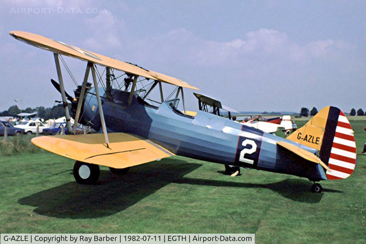 G-AZLE, 1940 Boeing E-75 C/N 75-8543, Boeing Stearman N2S-5 Kaydet [75-8543] Old Warden~G  11/07/1982