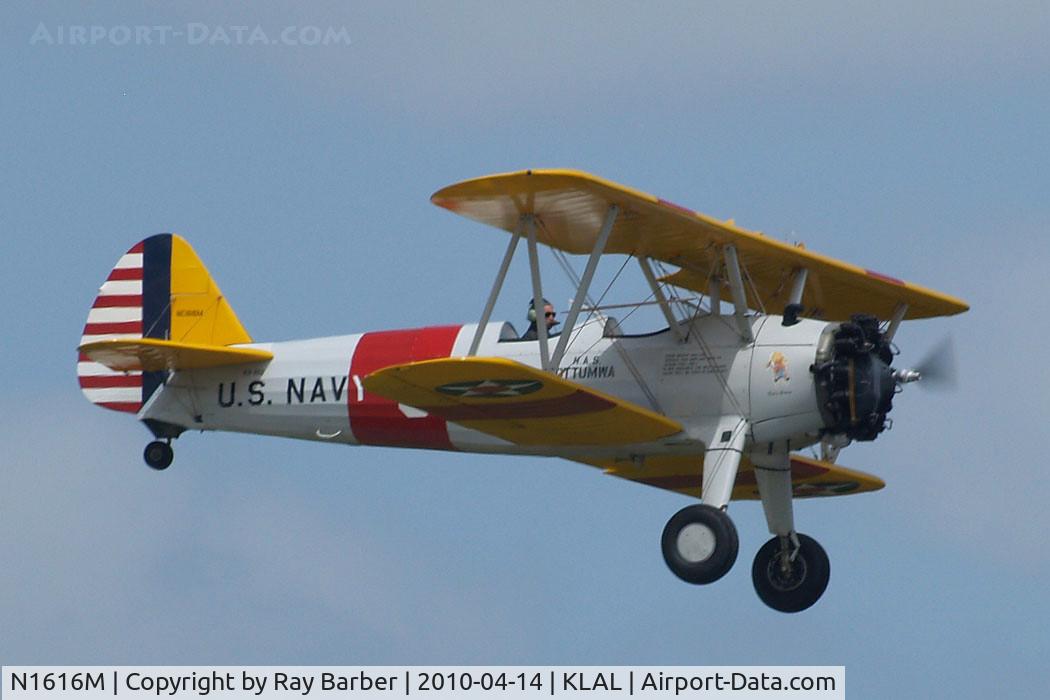 N1616M, 1943 Boeing A75N1(PT17) C/N 75-8286, Boeing N2S-5 Stearman Kaydet [75-8286] Lakeland-Linder~N 14/04/2010
