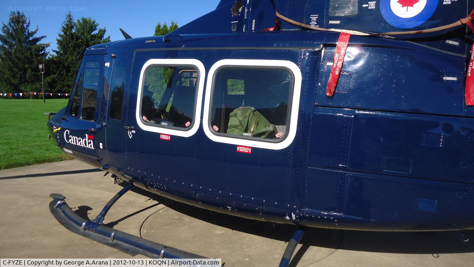C-FYZE, 1996 Bell 412CF (CH-146) C/N 46402, Port fuselage rear quarter view