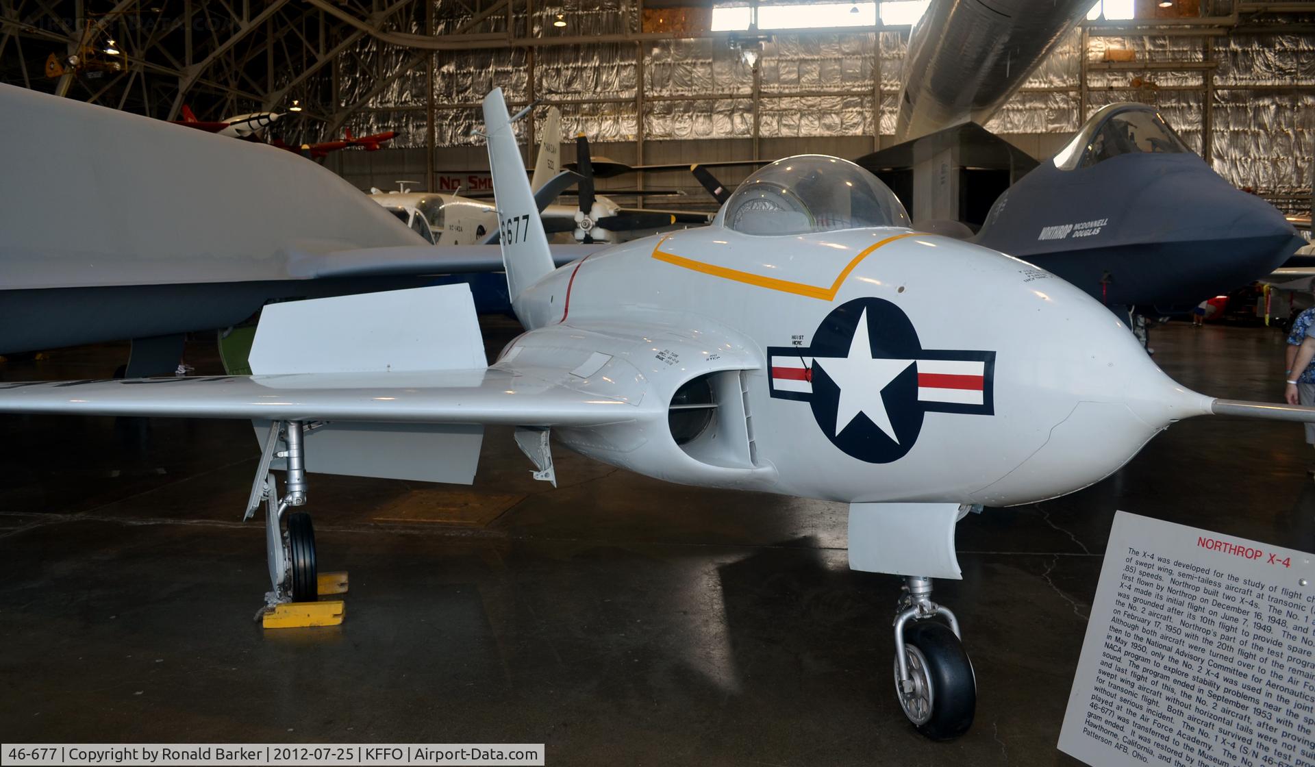 46-677, 1946 Northrop X-4 Bantam C/N Not found (46-677), AF Museum
