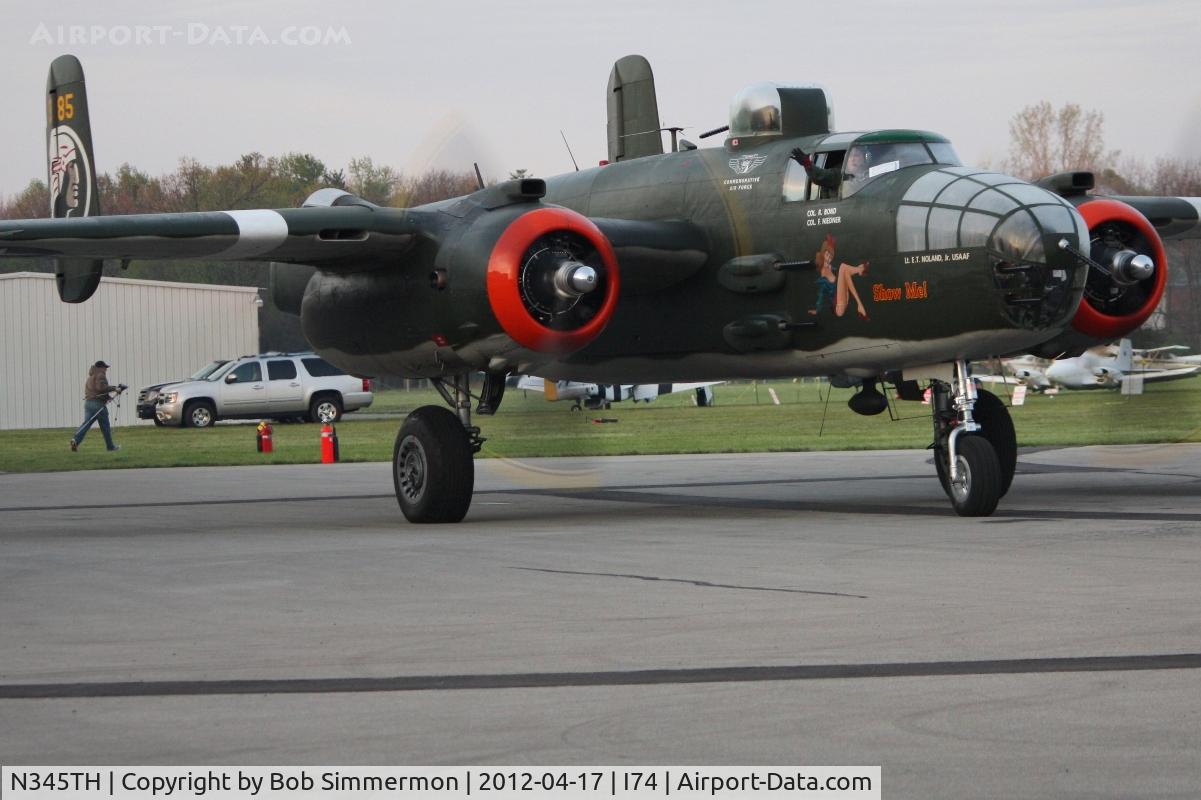 N345TH, 1944 North American TB-25J Mitchell C/N 44-31385A, Preparingo to depart for the Dayton B-25 Gathering and Doolittle Reunion.