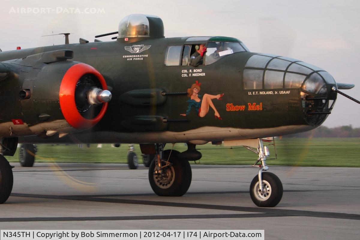 N345TH, 1944 North American TB-25J Mitchell C/N 44-31385A, Preparing to depart for the Dayton B-25 Gathering and Doolittle Reunion.